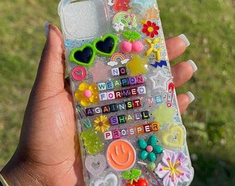 No Weapon Formed Against Me Kawaii Junk Phone Case | Fits iPhone 15 Plus