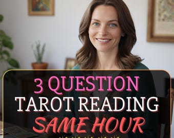 3-Question Tarot Reading | Clear Answers & Intuitive Insight | Same-Hour Delivery