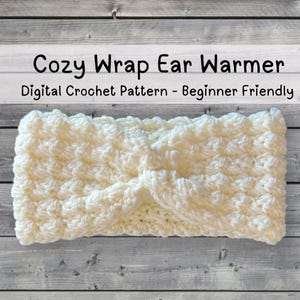Crochet Twisted Ear Warmer Pattern: Beginner-Friendly Headband (PDF Pattern)