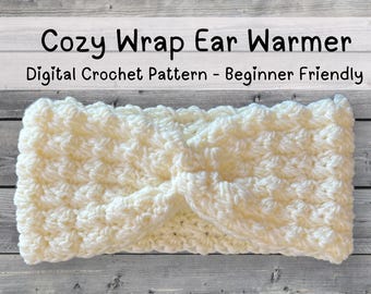 Crochet Twisted Ear Warmer Pattern: Beginner-Friendly Headband (PDF Pattern)