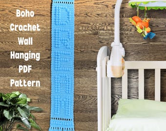 Padrão de decoração de parede em crochê Boho DREAM (download em PDF)