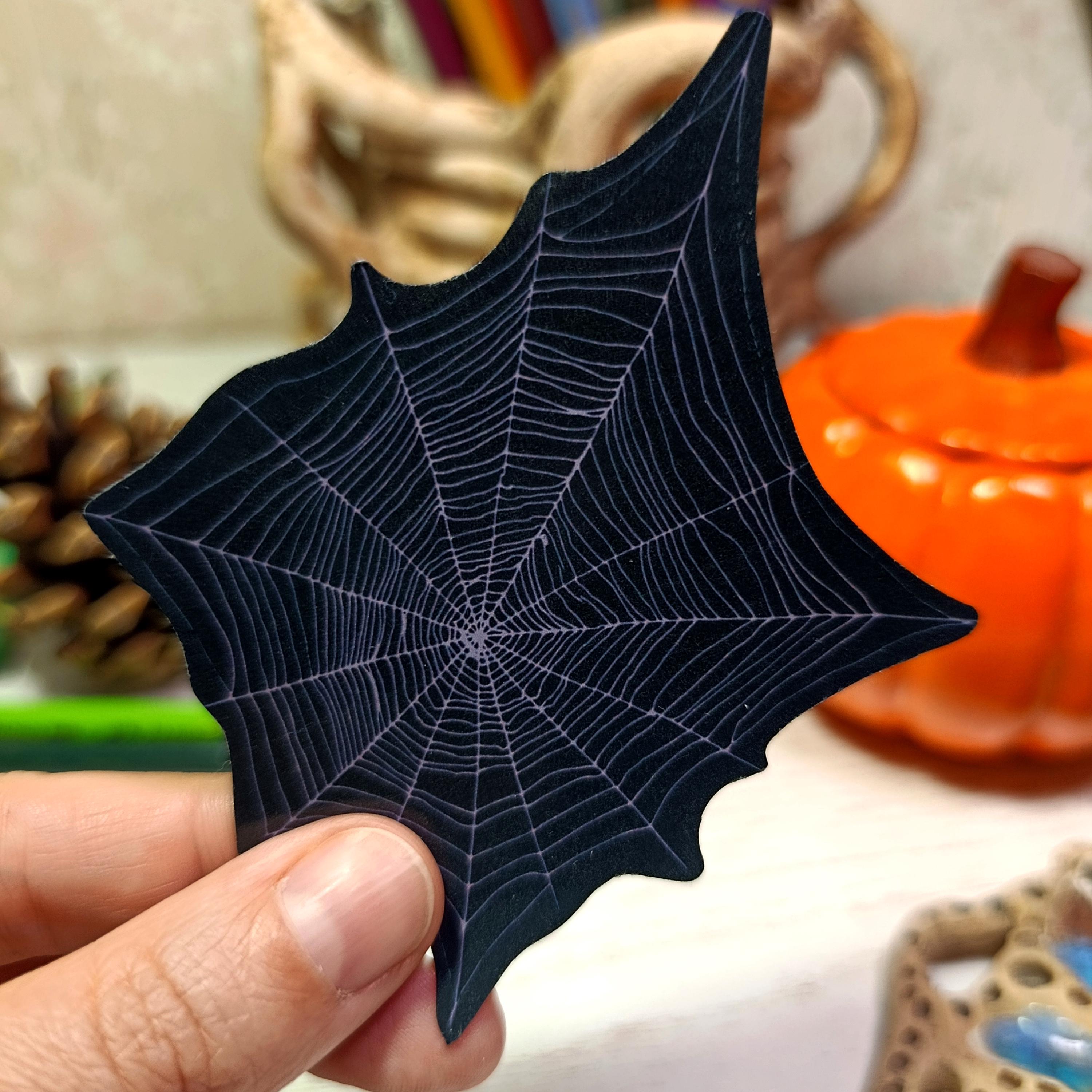 Spiderweb Holo Sticker Gothic Witchy Stickers Cobweb Spooky Halloween ...