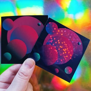 Vaporwave Sticker Retrowave Y2K Webcore Stickers Holographic Decal Holo Weirdcore Cybercore Abstract Iridiscent Cyberpunk 90s Decal