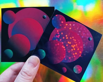 Vaporwave Sticker Retrowave Y2K Webcore Stickers Holographic Decal Holo Weirdcore Cybercore Abstract Iridiscent Cyberpunk 90s Decal