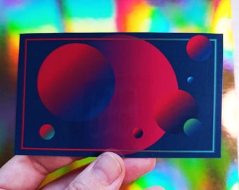 Retrowave Sticker Vaporwave Y2K Webcore Stickers Holographic Decal Holo Weirdcore Cybercore Abstract Iridiscent Cyberpunk 90s Decal