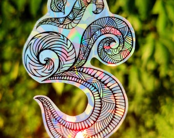 Om Holo Spiritual Sticker Yoga Mindfulness Meditation Psychedelic Stickers