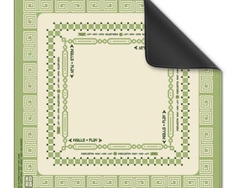 Tiki Mahjong Mat | Tropical Resort Mahjong Mat | Palm Beach Mahjong Table Cover | Island-Inspired Game Mat | Coastal Mahjong Gift | 32x32
