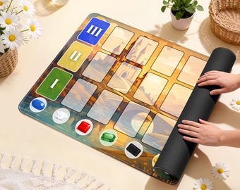 Medieval Kingdom Game Mat | Splendor Strategy Playmat, Fantasy Tabletop Surface