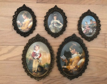 oval picture frames etsy