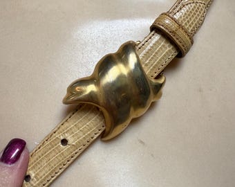 Vintage De Vecchi Brown Belt De vecchi belt - Gem main image 3