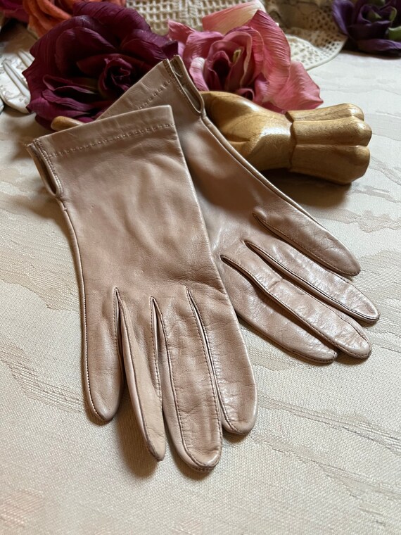 aris cashmere lined leather gloves