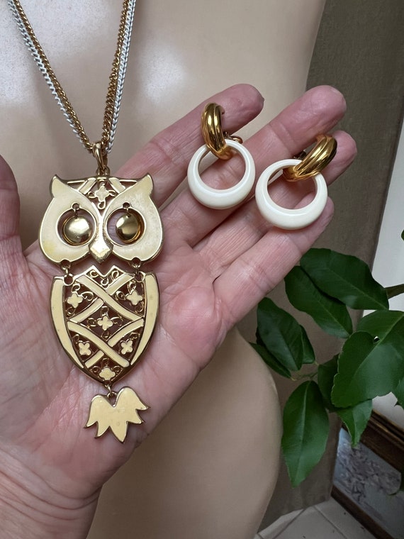 Vintage owl pendant clearance