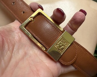 Chico’s Reversible faux -Croc leather belt brown and green color in gold buckle Faux Suede Reversible Chico main image 2