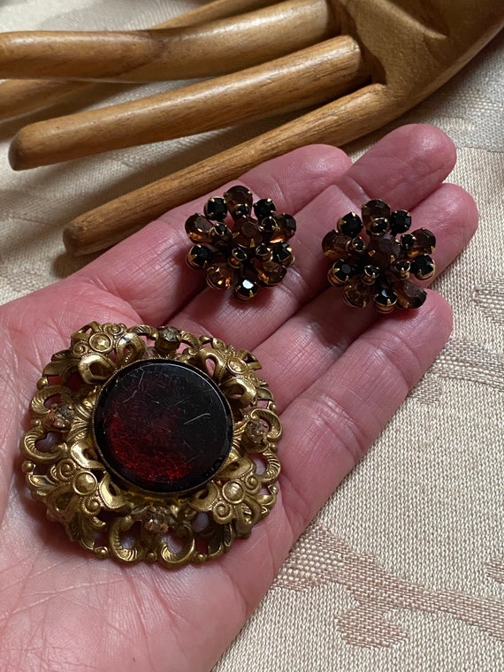 Vintage Antique West Germany Brooch W. Germany Ornate Etsy