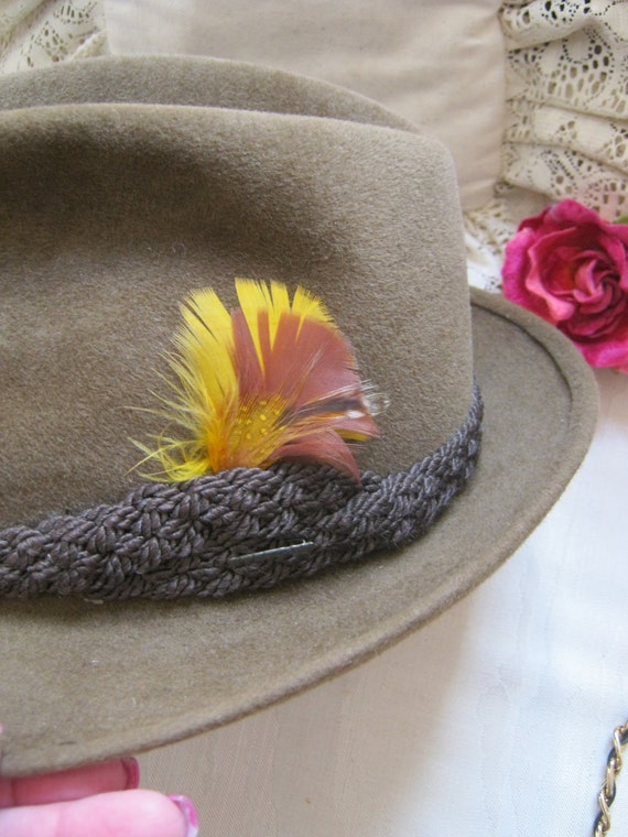 drab Stetson fedora hat Hats 