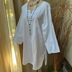 India White Muga Silk Tunic Kleding Dameskleding Tops & T-shirts Tunieken 