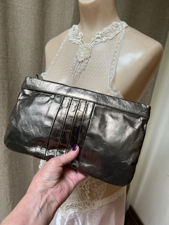 Gold Purse For Women Dressy Pleated Evening Clutch By Sondra