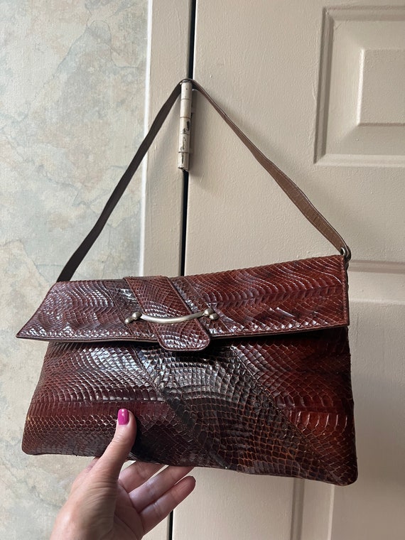 Vintage snake skin handbag - Gem