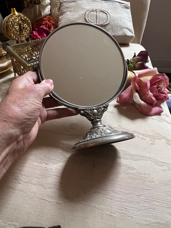 Vintage Unisex Dressing Table Swivel Mirror silverplate Etsy