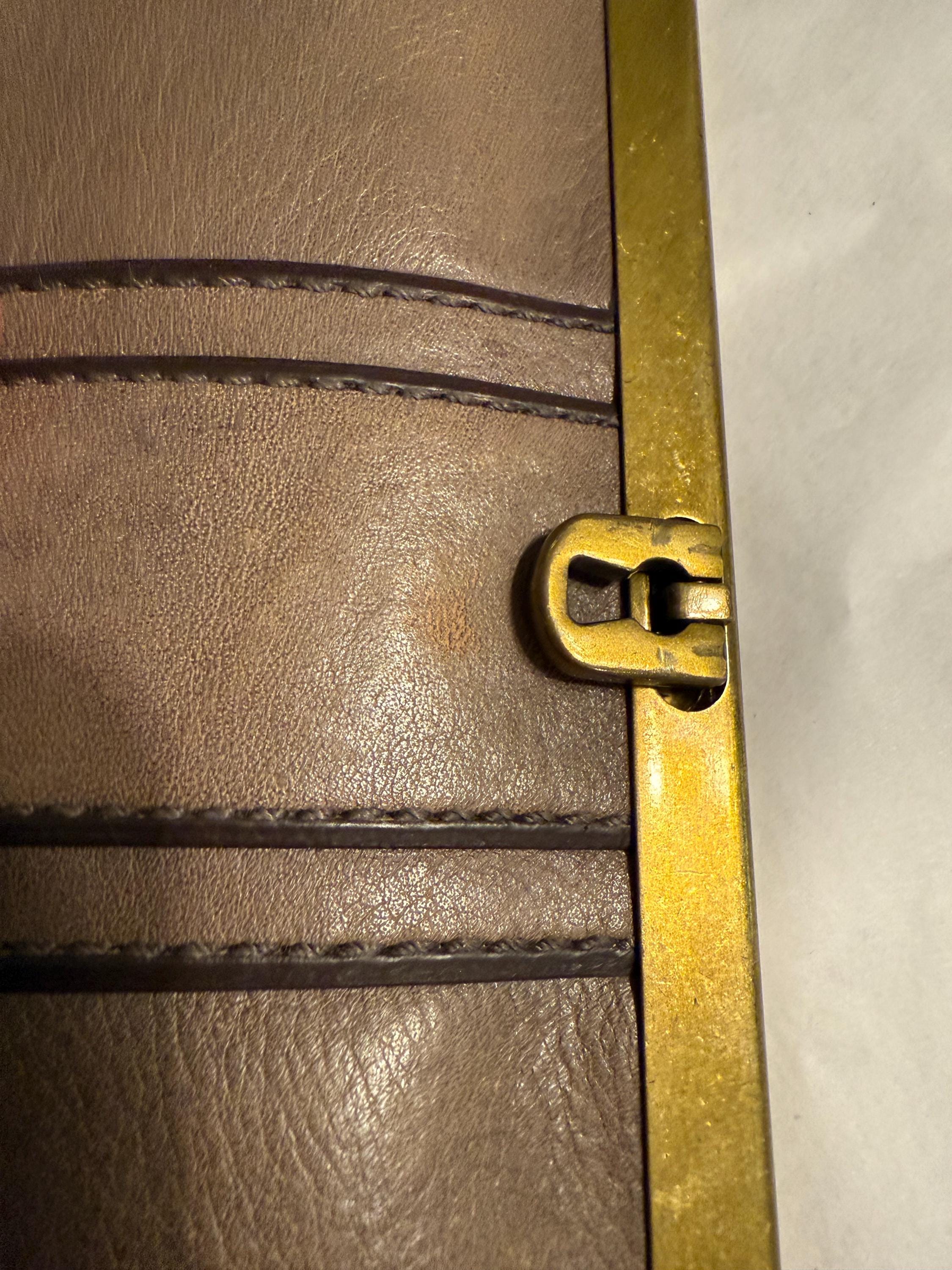 Vintage Dark Taupe F0SSIL Multi Pockets Wallet/clutch, Woman's