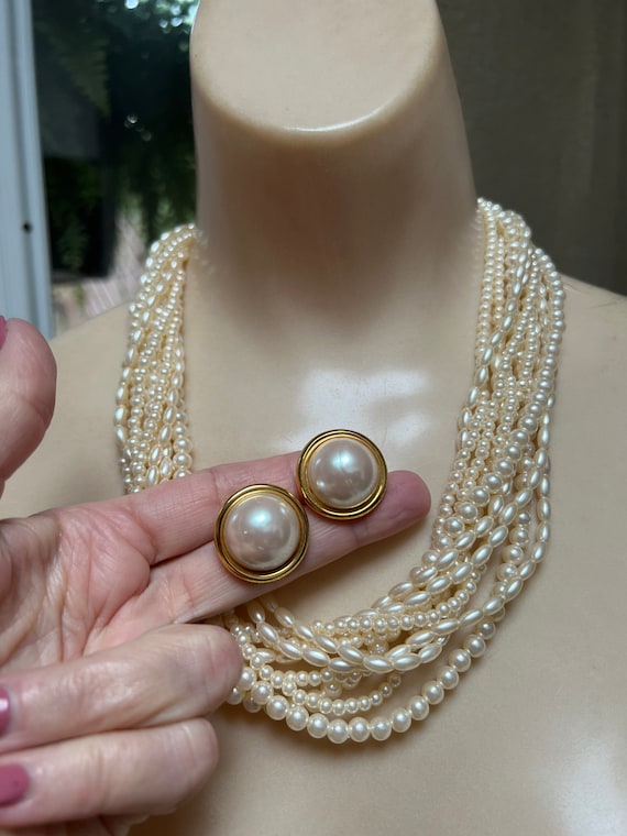 Multi Strand Santa Fe Pearl Necklace Navajo Pearls – Santa Fe Silverworks  by Gregory Segura