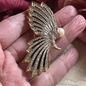 d*2様 DORLAN 鳥型ブローチ 約10cm D Orlan In Vintage Designer Costume Pins & Brooches for sale