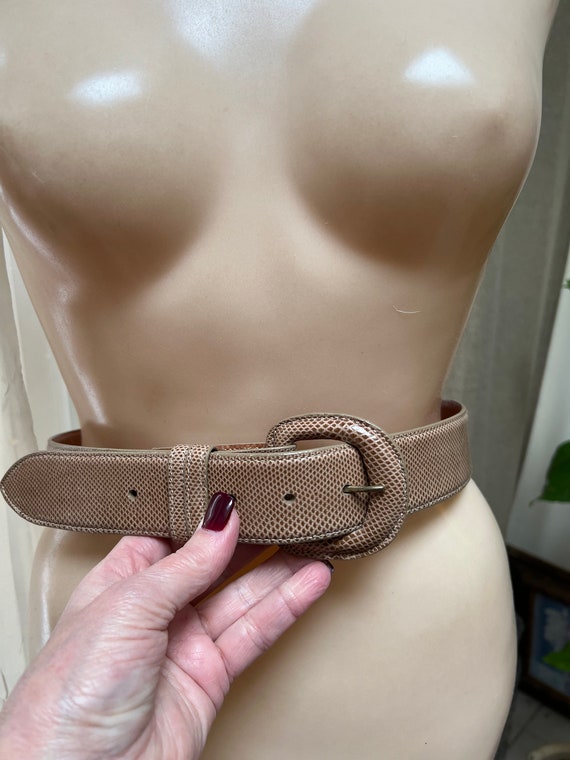 Brioni lizard leather belt - Gem