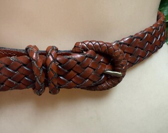 Vintage Boho Multi Color Cord Tie Belt, Bright Colors Cords 