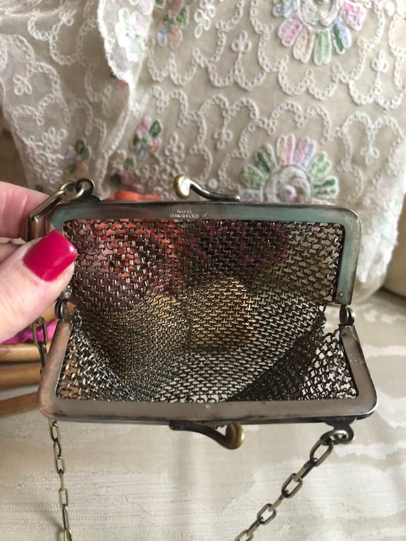 Vintage Whiting & Davis Gold Mesh Purse - Bags and purses