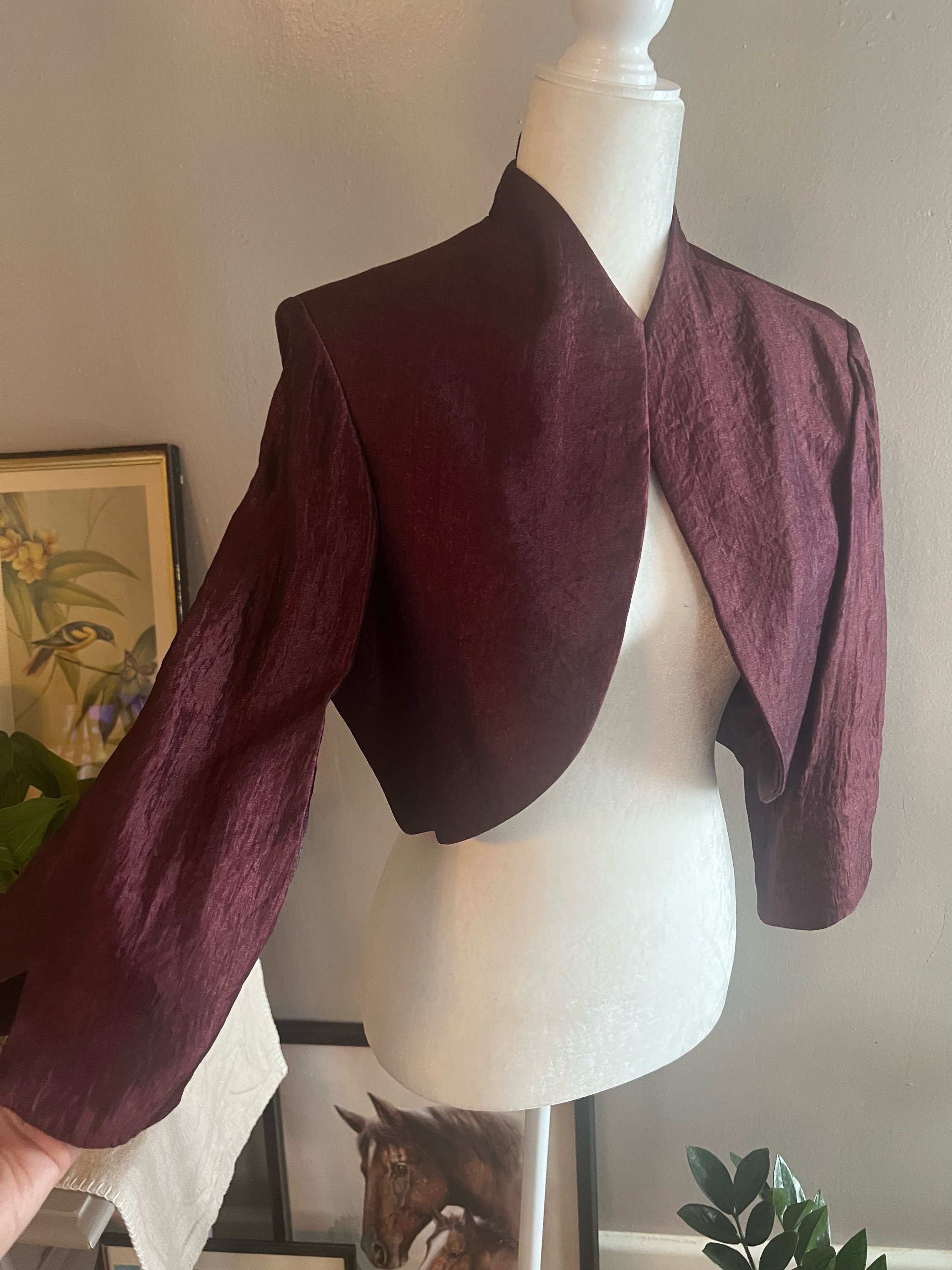 Plum Bolero Etsy
