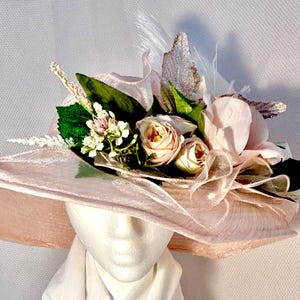 Blush Pink Derby Hat - Etsy display picture 3