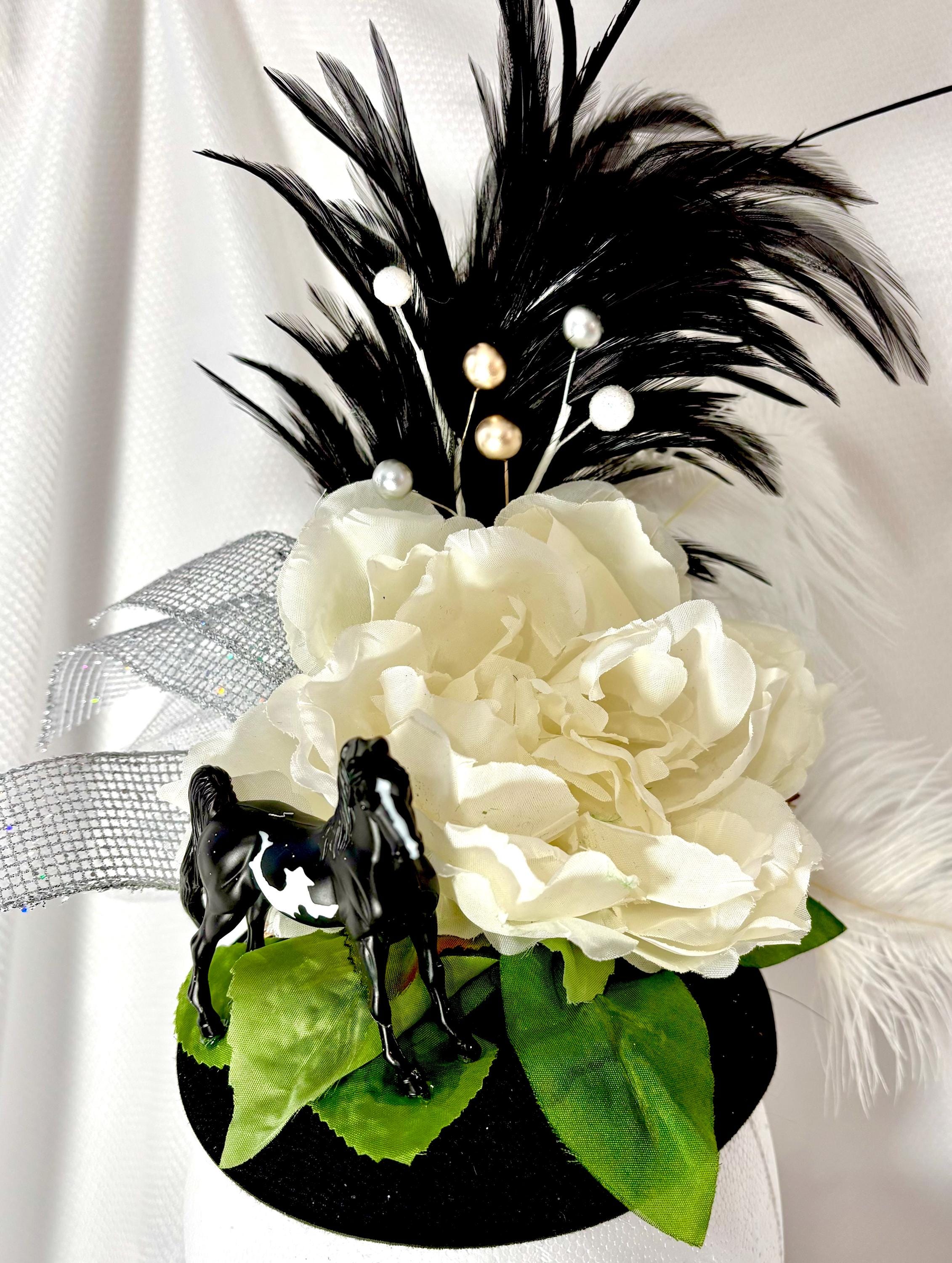 Black and White Polka Dot Fascinators - Etsy display picture 3