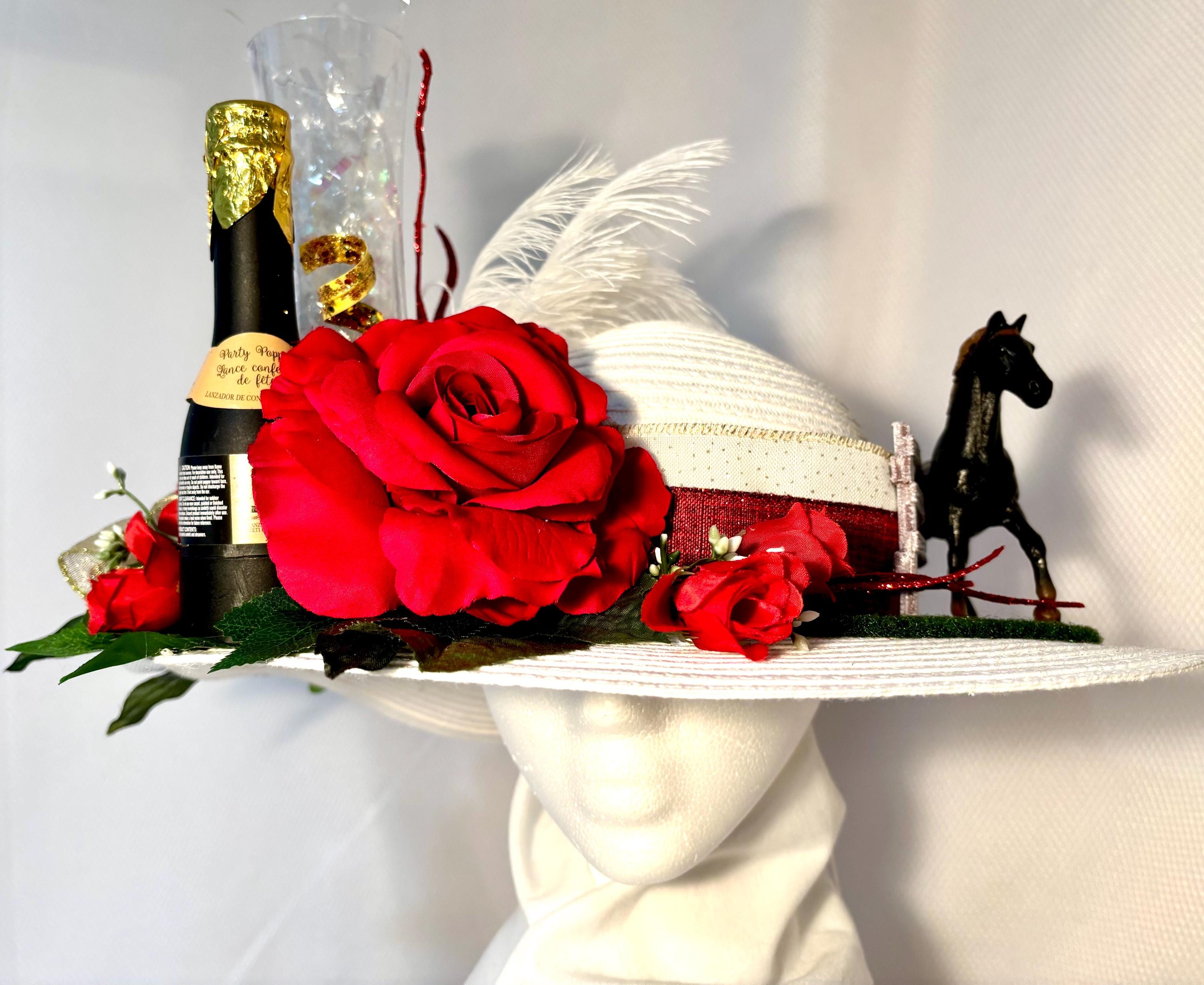 Kentucky Derby White Straw Hat - Etsy display picture 3