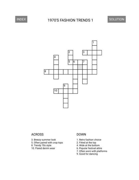 KINDLE SCRIBE 1970s Fashion Trends: A Groovy Crossword Collection - Etsy KINDLE SCRIBE 1970s Fashion Trends: A Groovy Crossword Collection - Etsy