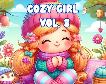 Bold and Easy Cozy Girl Vol 3/kawaii/coloring for teens and adults