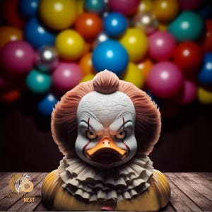 Horror Movie Rubber Duck Figurine,Duck Toy,Yellow Duck,Rubber Duck,Rubber Duck Pop Star,Yellow Duck Decor,Duck,Jeep Ducks
