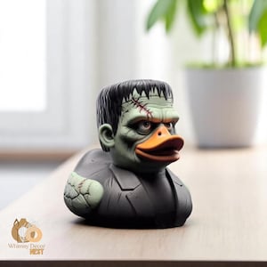 Horror Rubber Duck Figurine,Duck Toy,Yellow Duck,Rubber Duck,Rubber Duck Pop Star,Yellow Duck Decor,Duck,Jeep Ducks