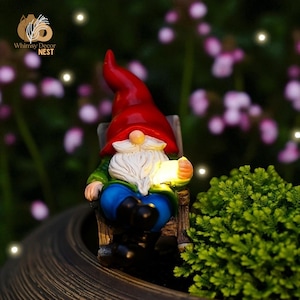 Solar Light Garden Gnome,Solar Light,Outdoor Lighting,Fairy Lights,Solar String Lights,String Lights,Patio Lighting