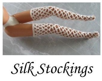 Crochet pattern (PDF) for 11 1/2" fashion doll - Silk Stockings