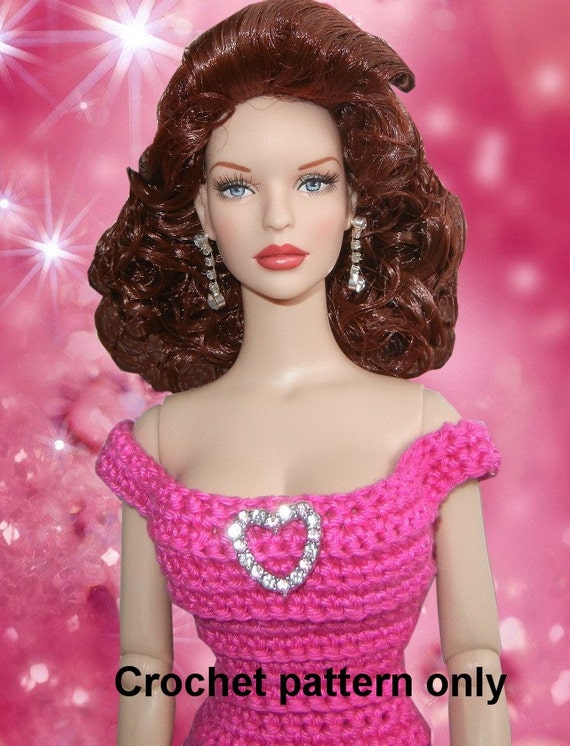 Crochet Pattern PDF for 16 inch Fashion Doll a Dress for