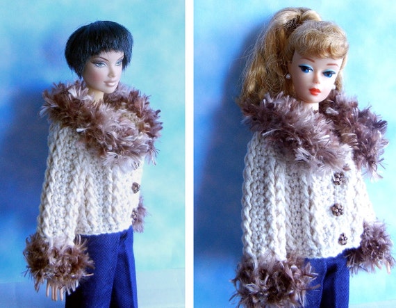 Modèle chic robe dentelle au crochet pour poupée barbie.pattern