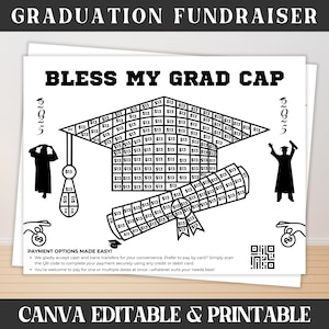 Graduation Fundraiser Template, Fill My Graduation Calendar Fundraiser, Fill My Fundraiser for Senior Graduation Party,Grad Stole Fundraiser