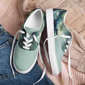 Canvas shoes women’s lace-up casual sneakers, lightweight breathable footwear, versatile fashion, everyday comfort shoes for spring & summer