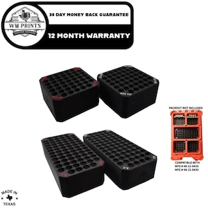 Milwaukee Packout ammo inserts for compact slim model, Fits model 48-22-8435 & 48-22-8430.
