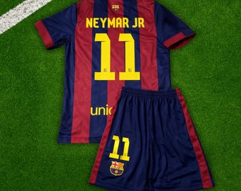 Neymar Jr #11 Barcelona 2014/2015 Home Kids Soccer Jersey, Football jersey, Trikot