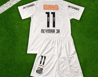 Neymar Jr #11 Santos 2011/2012 Home Kids Soccer Jersey, Football jersey, Trikot
