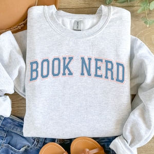 College Book Lover Sweatshirt, Bookworm Sweatshirts, Teacher Sweater, Gift For Book Lover, Library Gifts, Read Books Sweaters