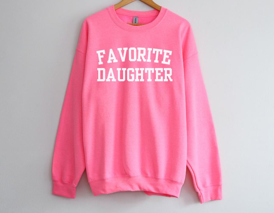 The Collegiate Embroidered Sweatshirt - Black Velvet White // Favorite Daughter