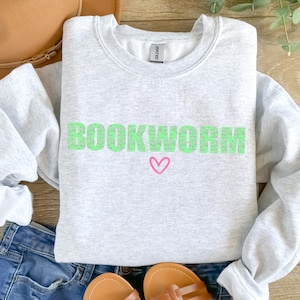 Floral Book Lover Sweatshirt, Bookworm Sweatshirts, Teacher Sweater, Gift For Book Lover, Library Gifts, Read Books Sweaters