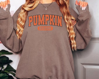 Comfort Colors Pumpkin Season Sweatshirt, Ring-Spun Cotton Fall Sweater